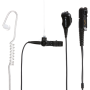 Ecouteurs avec tube acoustique transparent et PTT en ligne (extra loud), prise de 3,5 mm (noir) TIA4950(UL)