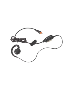 Garniture de conversation avec PTT et micro sur cordon compatible avec CLPe, écouteur avec clip, longueur de câble env. 90 cm